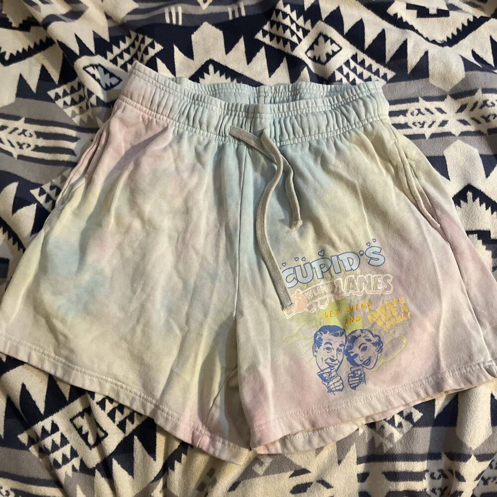 Boys Lie tie dyed bowling cupid Sweat Shorts Women’s M